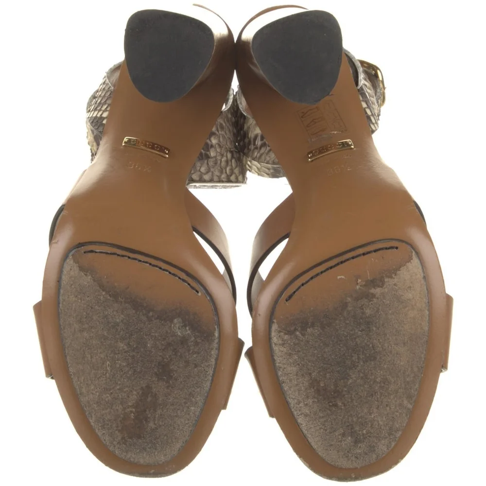 Gucci Python Print Heeled Sandals - Picture 5 of 8